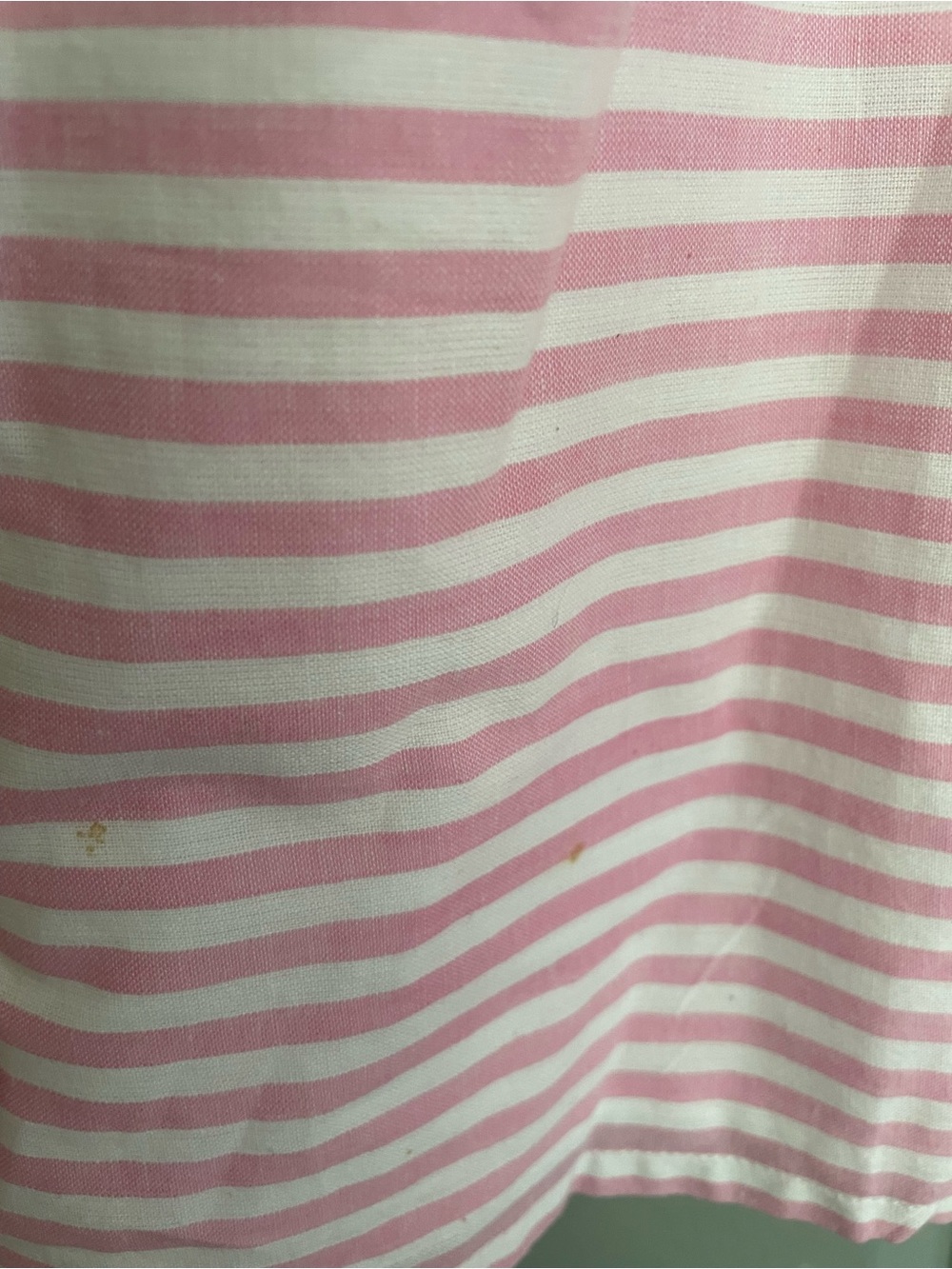 Elizabeth Wilson 100% Cotton Pink Striped Bow-Sleeve Dress - Picture 9 of 9